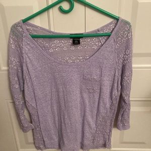 Lacy purple blouse